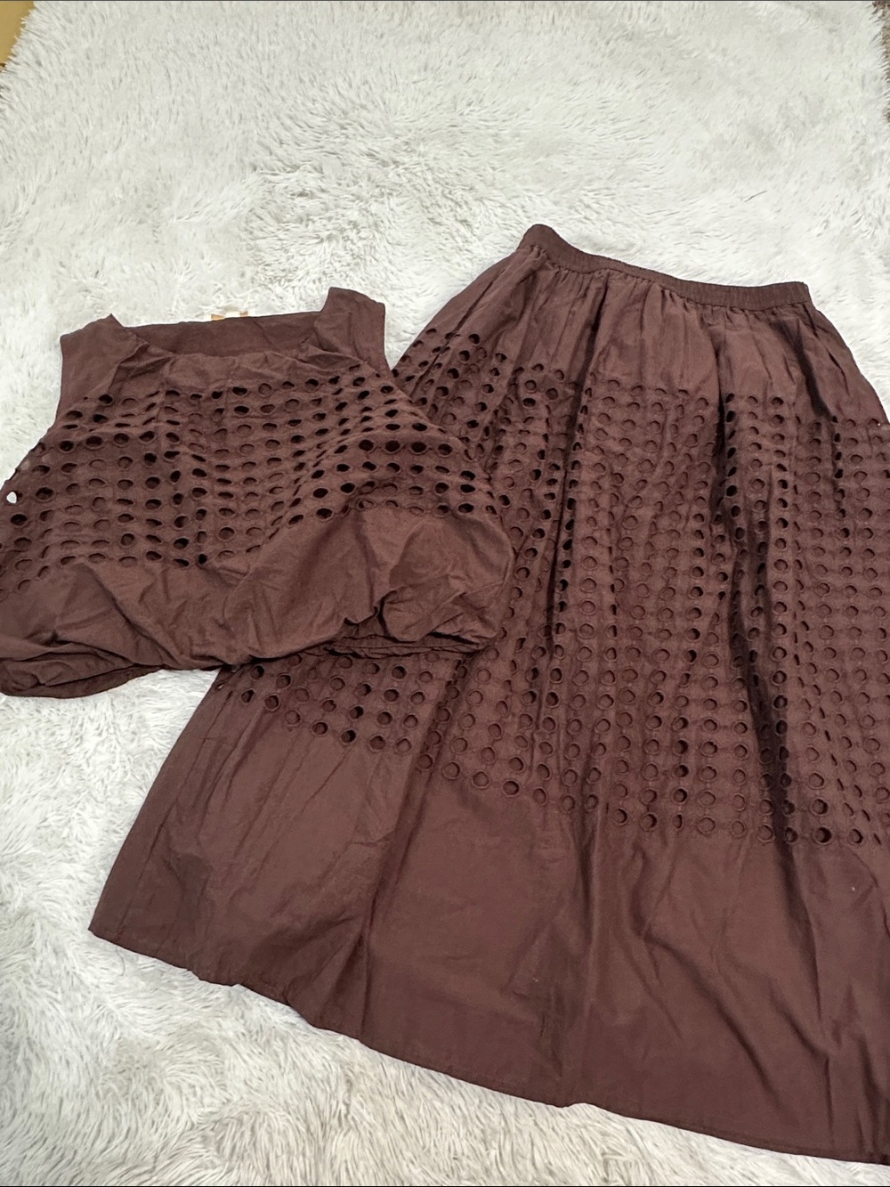 🧁 Jennifer Grace Eyelet Skirt Set